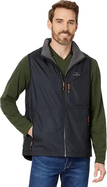 L.L.Bean Performance Fleece-Lined Windbreaker Vest (Midnight Black) Men's Jacket Cover