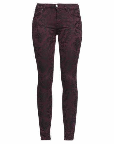 0/zero Construction Woman Pants Burgundy Cotton, Polyester, Elastane Cover