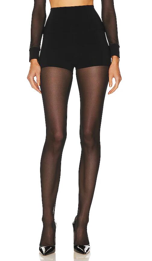 Norma Kamali x REVOLVE Legging With Mesh Bottom Footsie in Black Cover