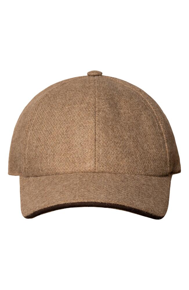 Eton Wool Blend Baseball Cap in Off-White/Brown Cover