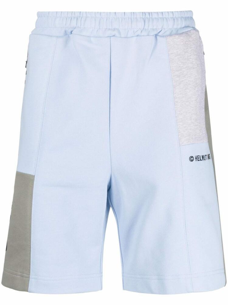 Helmut Lang logo jersey shorts - Blue Cover