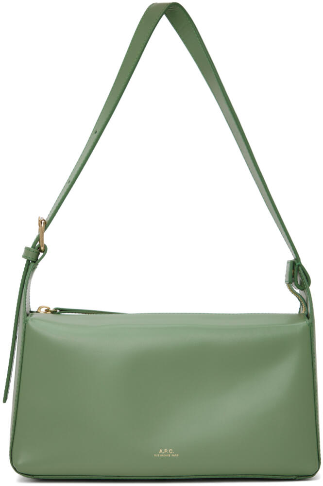 A.P.C. Green Virginie Baguette Bag Cover