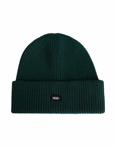 Vans Post Shallow Cuff Beanie Hat Dark green Polyester, Elastane Cover