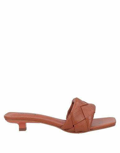 Lola Cruz Woman Sandals Brown Soft Leather Cover