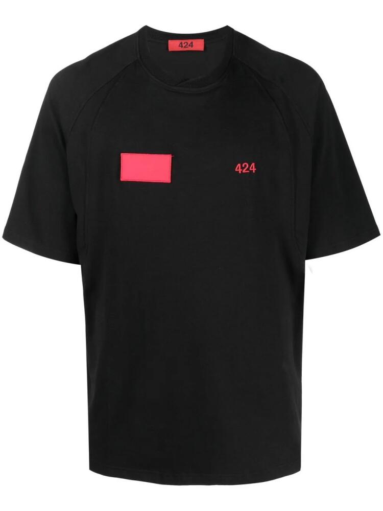 424 logo-print T-shirt - Black Cover