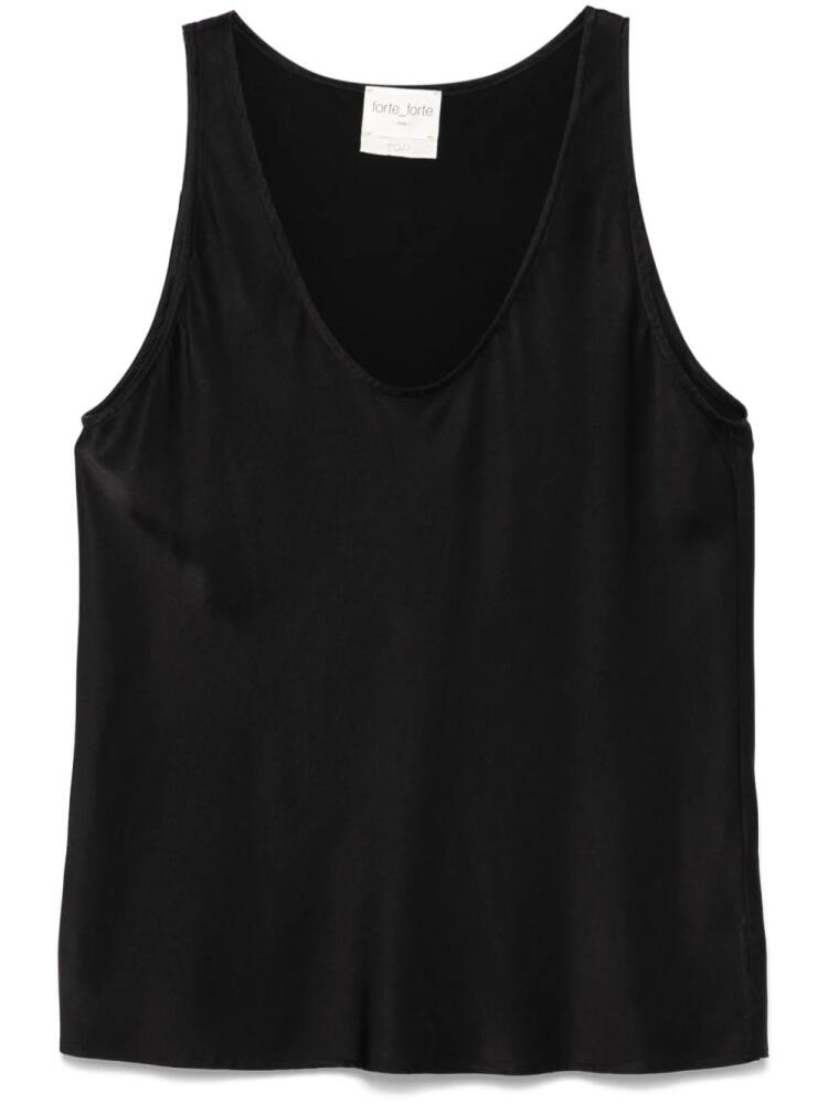 Forte Forte satin tank top - Black Cover