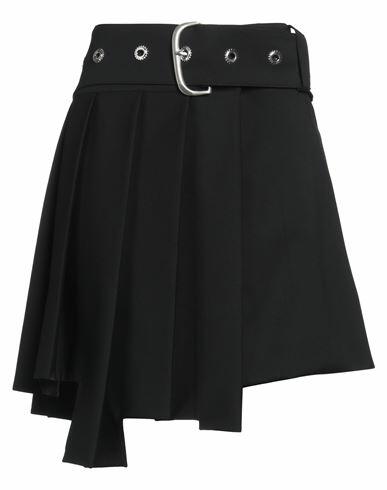 Off-white Woman Mini skirt Black Virgin Wool, Elastane Cover