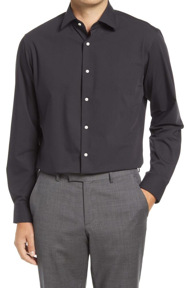 Nordstrom Tech-Smart Traditional Fit Dress Shirt in Black Cover