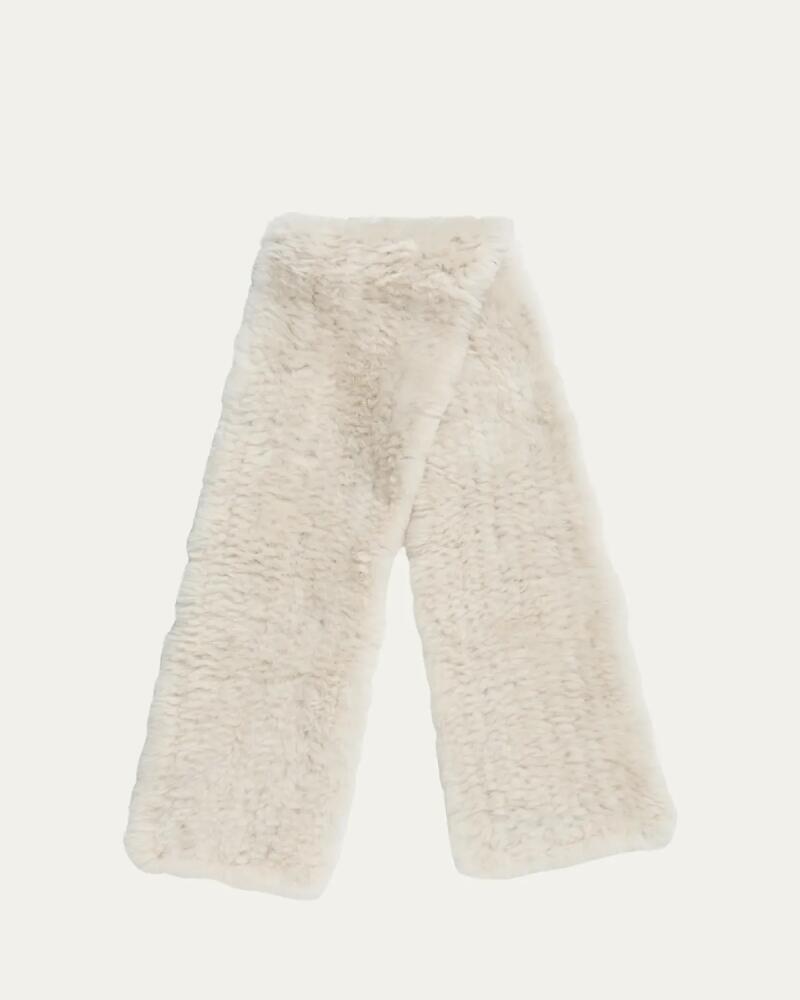 Yves Salomon Sheep Shearling Scarf Cover