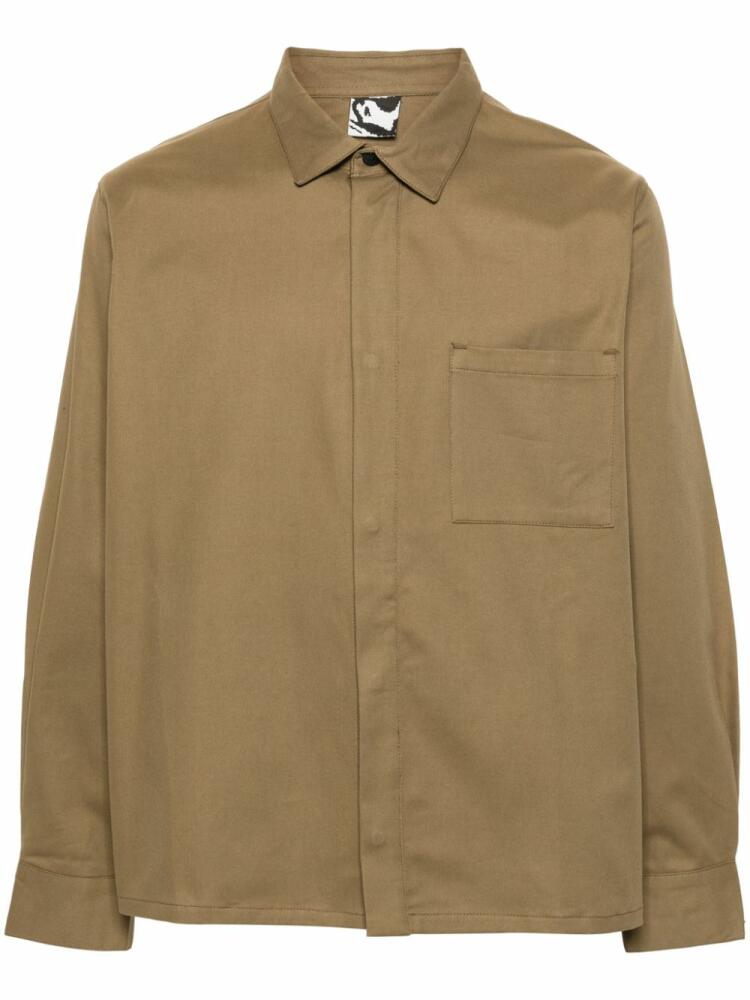 GR10K long-sleeves cotton shirt - Neutrals Cover