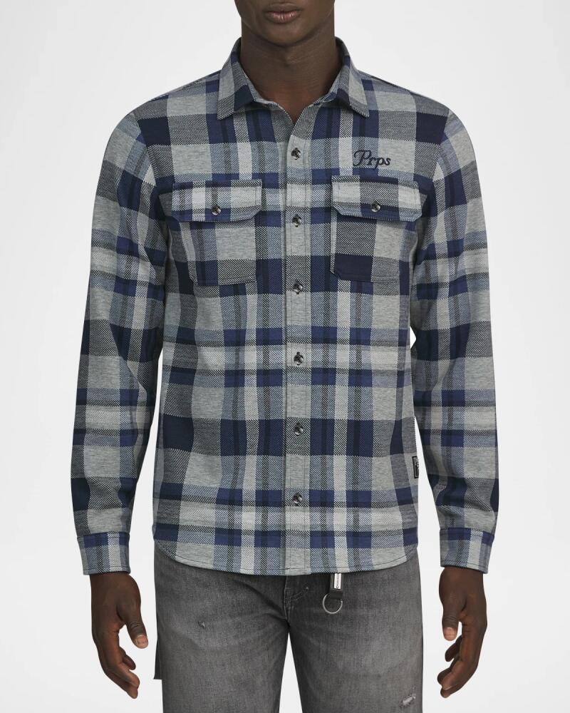 PRPS Men's Big Sky Plaid Button-Down Shirt Cover