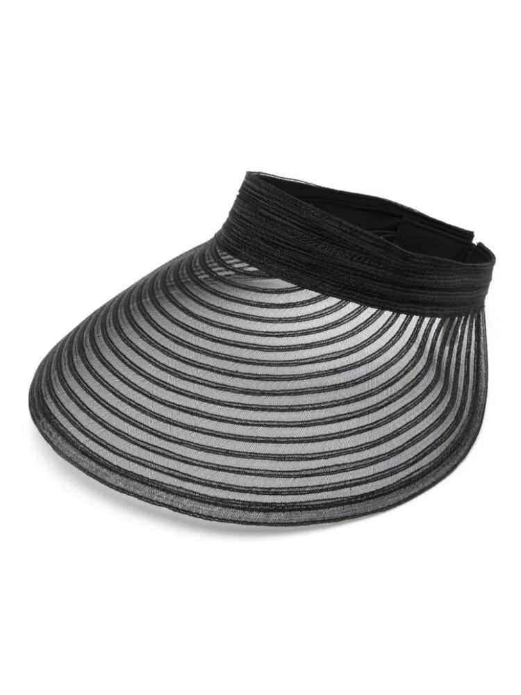 Eugenia Kim Trixie raffia visor - Black Cover