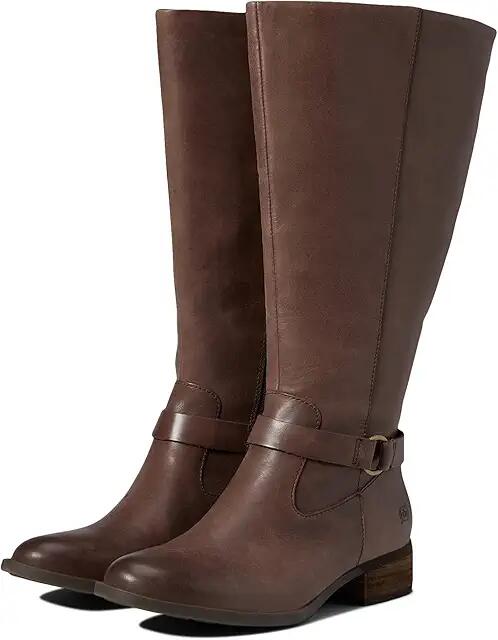 Born Saddler - Wide Calf (Chocolate) Women's Pull-on Boots Cover