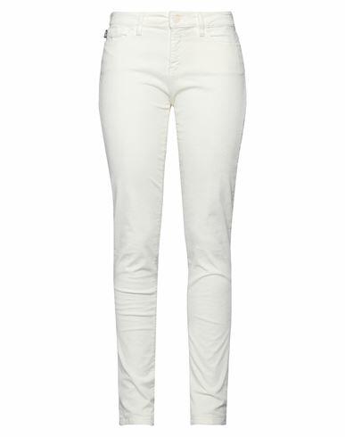 Love Moschino Woman Pants White Cotton, Viscose, Elastane Cover