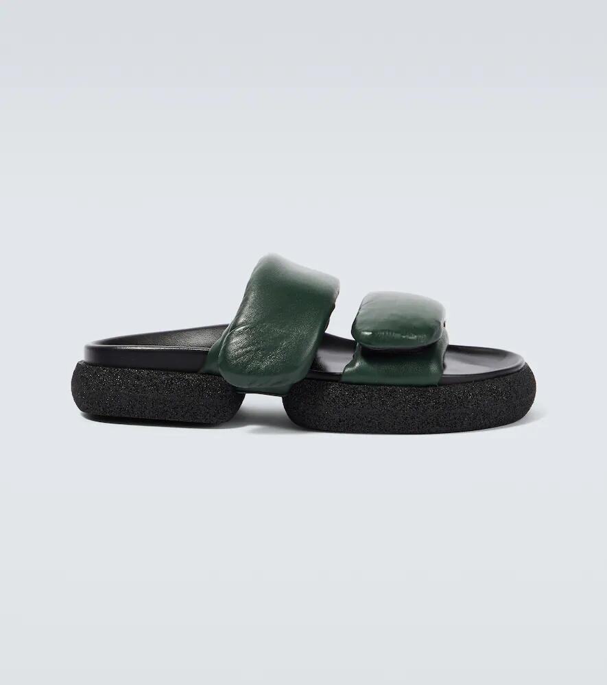 Dries Van Noten Padded leather sandals Cover