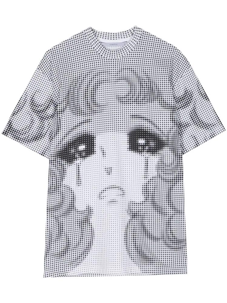 pushBUTTON graphic-print T-shirt - White Cover