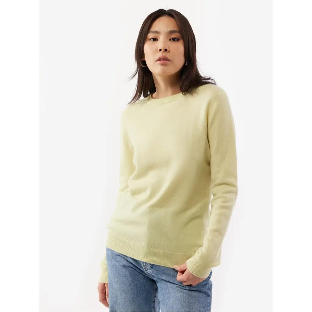 Gobi Cashmere Crew Neck Sweater in Tender Yellow Cover