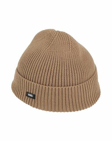 Vans Post Shallow Cuff Beanie Hat Camel Polyester, Elastane Cover