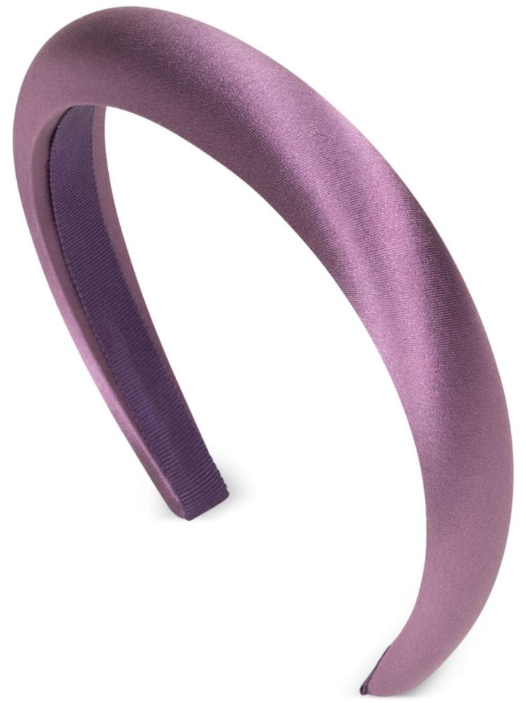 Jennifer Behr Tori silk-satin headband - Purple Cover