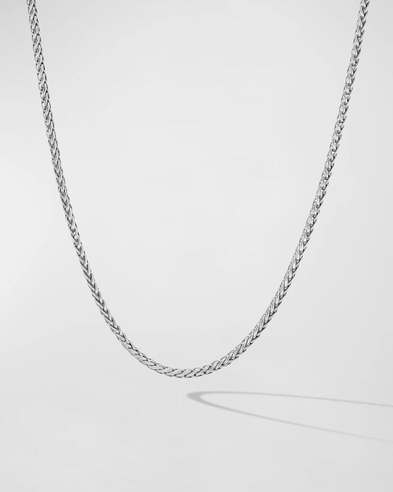 David Yurman 2.5mm Men's Wheat Chain Necklace in Silver Cover