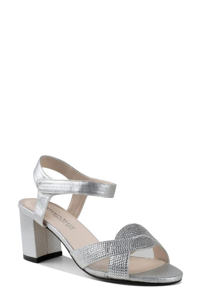 Touch Ups Cam Ankle Strap Sandal in Silver Cover