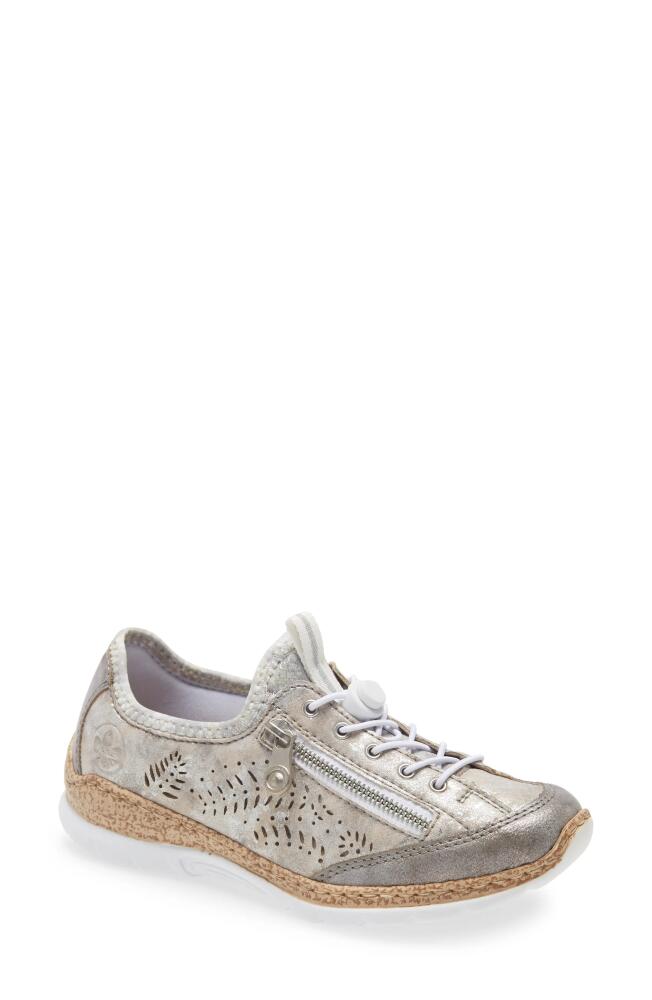 Rieker Antistress Nikita K6 Sneaker in Grey Silver Rose Metallic Cover