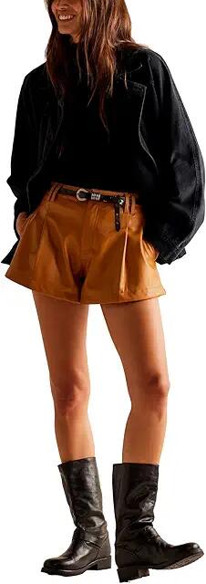 Free People Free Reign Vegan Short (Brown Sugar) Women's Shorts Cover