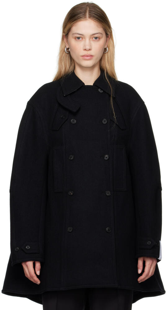 Rokh Navy Oversized Peacoat Cover