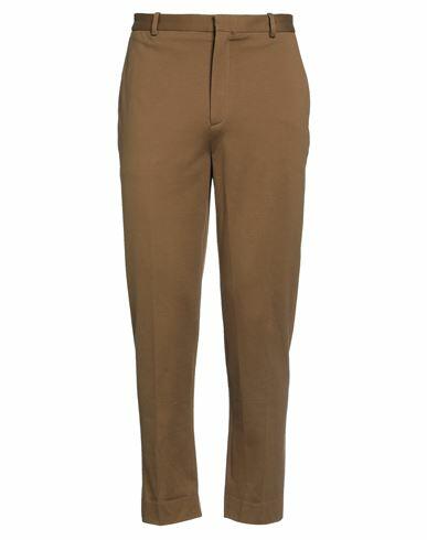 Circolo 1901 Man Pants Camel Cotton, Elastane Cover