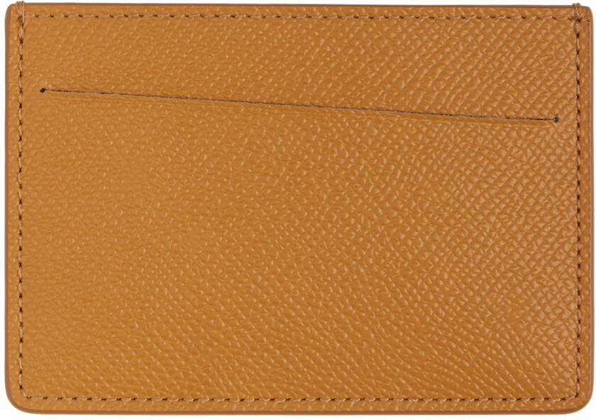 Maison Margiela Tan Four Stitches Card Holder Cover