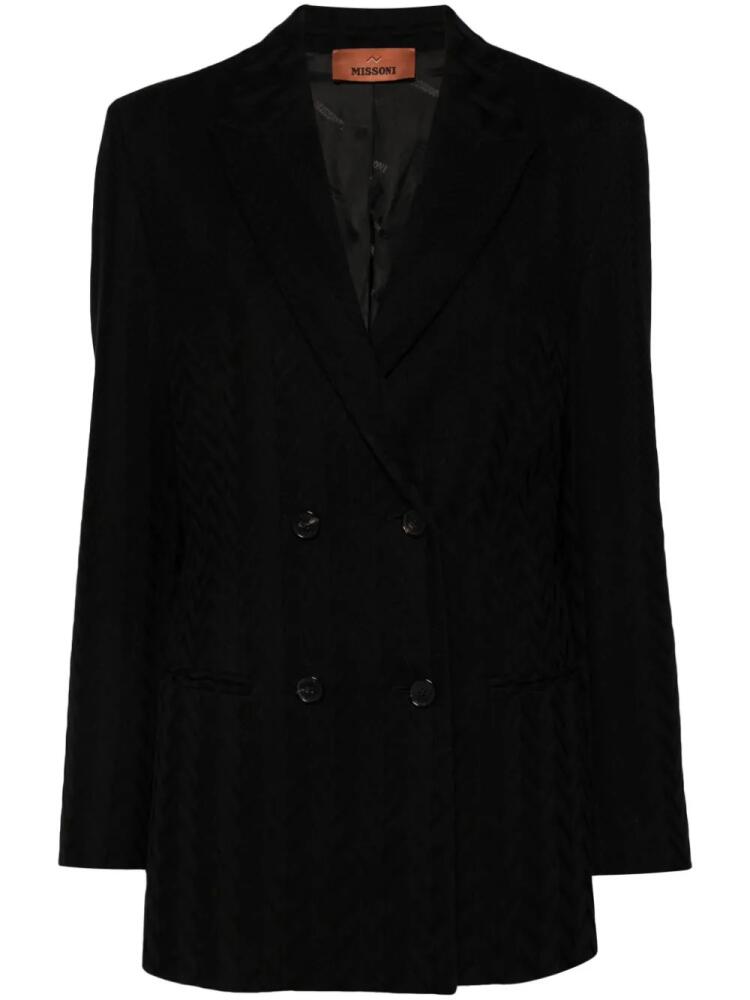 Missoni zigzag blazer - Black Cover