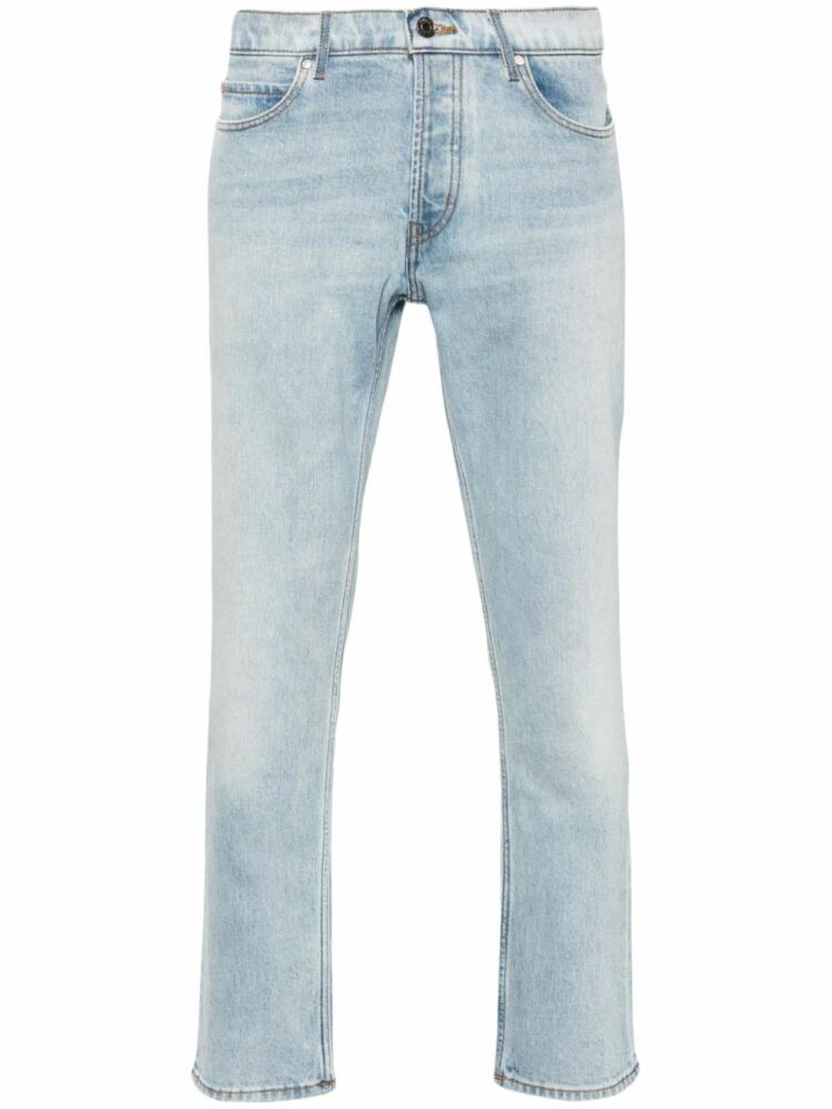 HUGO slim-leg cotton-blend jeans - Blue Cover