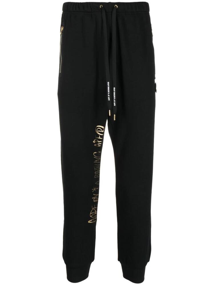 AAPE BY *A BATHING APE® metallic-logo track pants - Black Cover