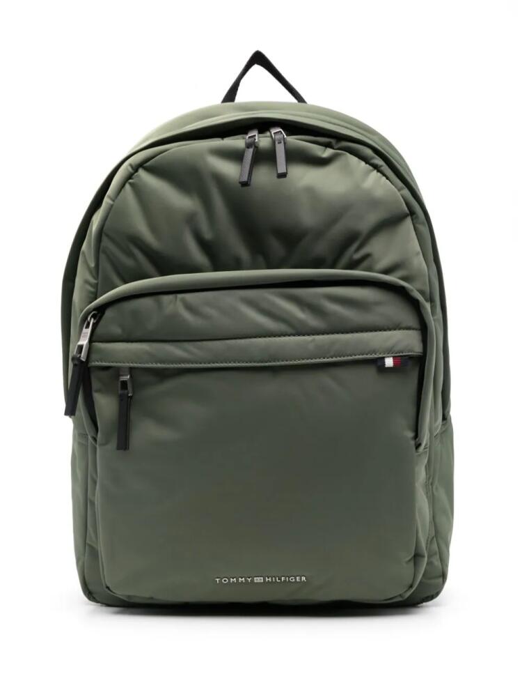 Tommy Hilfiger logo-lettering backpack - Green Cover