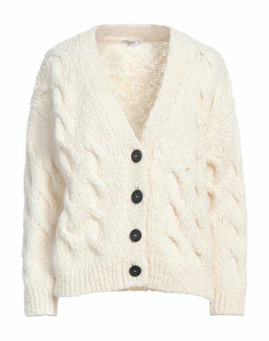 Peserico Woman Cardigan Ivory Alpaca wool, Polyamide, Virgin Wool Cover