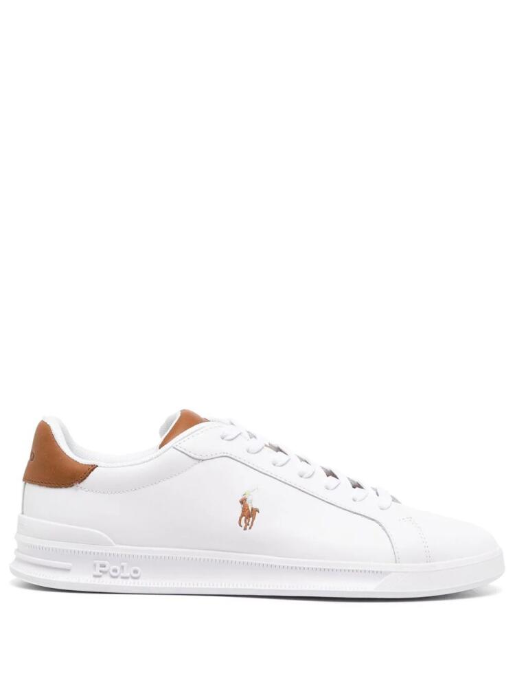 Polo Ralph Lauren logo-embroidered low-top sneakers - White Cover