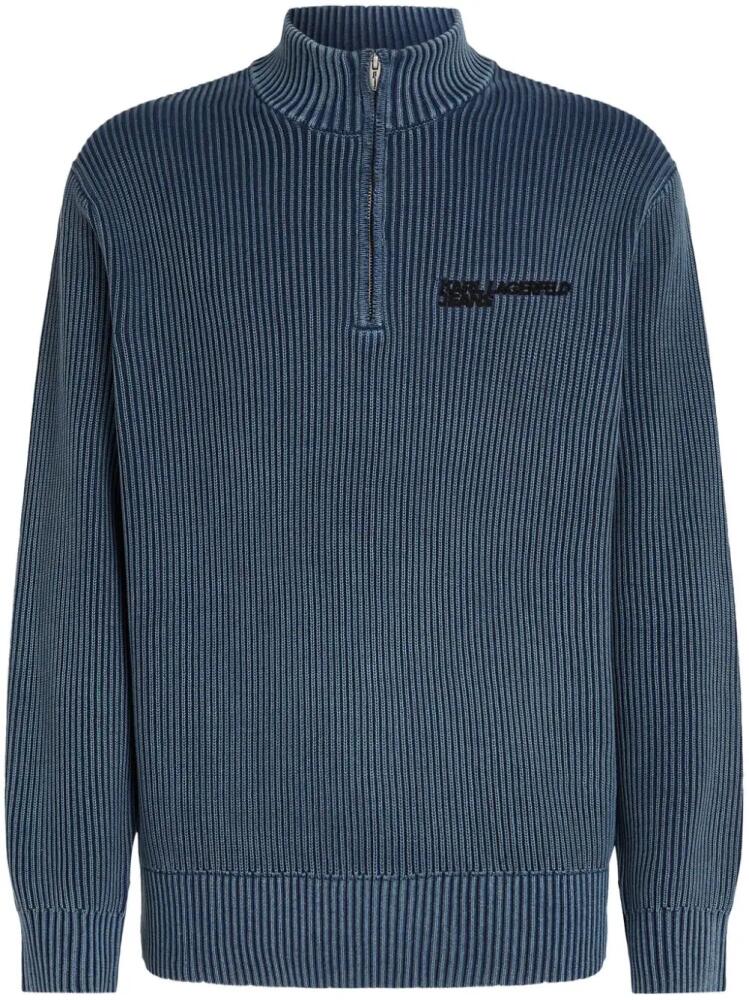 Karl Lagerfeld Jeans half-zip sweatshirt - Blue Cover