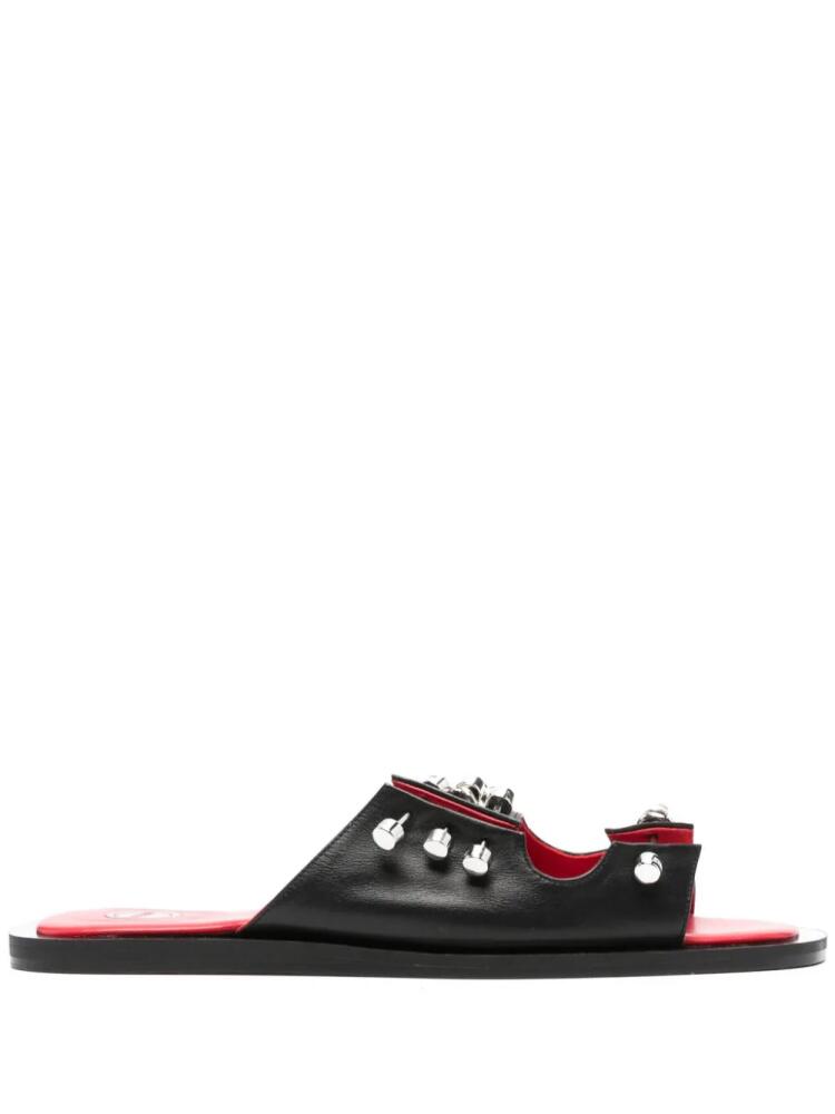 HARDOT Move On leather sandals - Black Cover