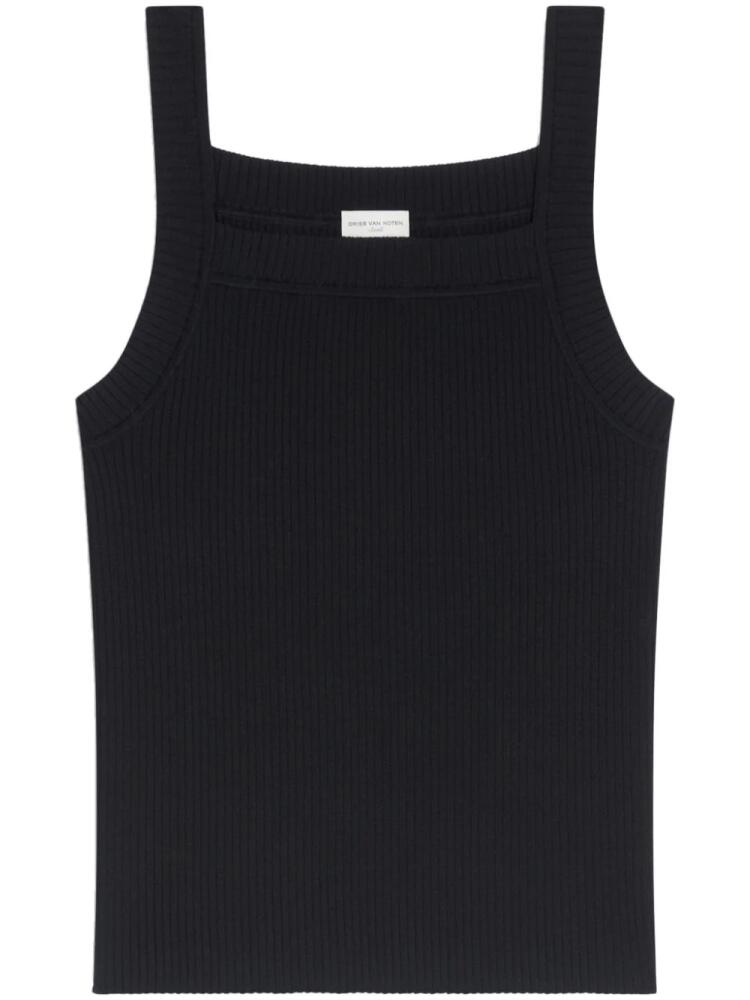 DRIES VAN NOTEN merino-wool tank top - Black Cover