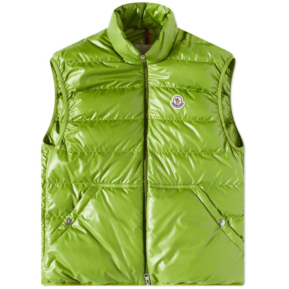 Moncler Men's Aube Padded Gilet in Green Cover