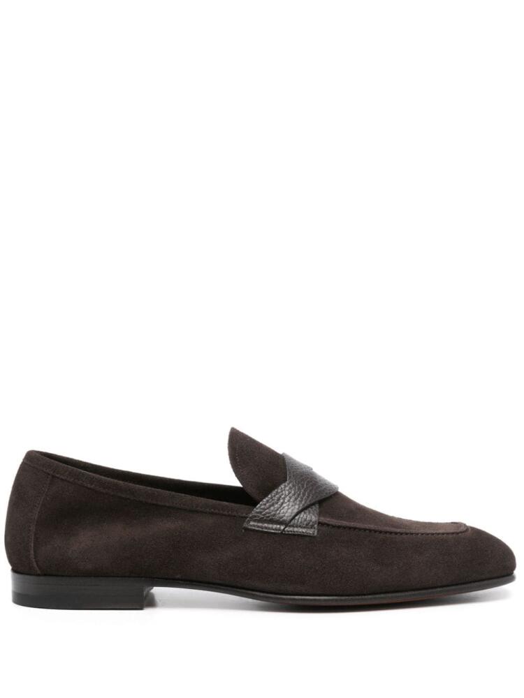 TOM FORD Sean twisted-band suede loafers - Brown Cover