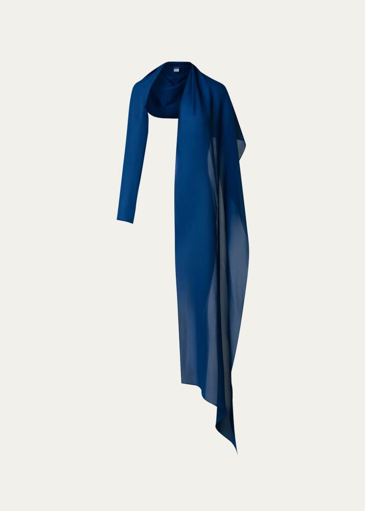 Akris One-Sleeve Silk Scarf Cover