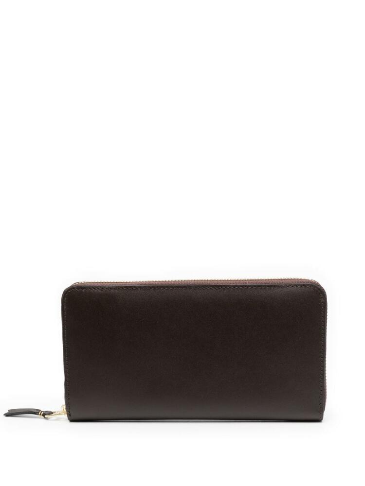 Comme Des Garçons Wallet zip-up calf leather cardholder - Brown Cover