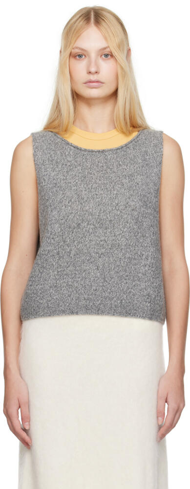 LISA YANG Gray Devine Tank Top Cover