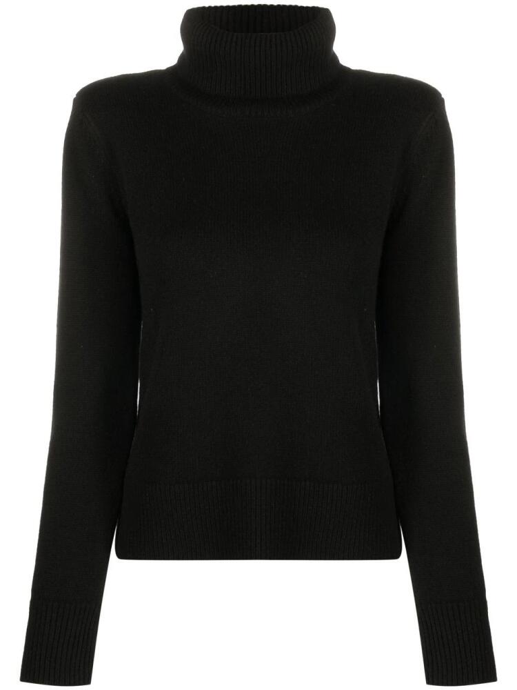 P.A.R.O.S.H. roll-neck ribbed-trim jumper - Black Cover