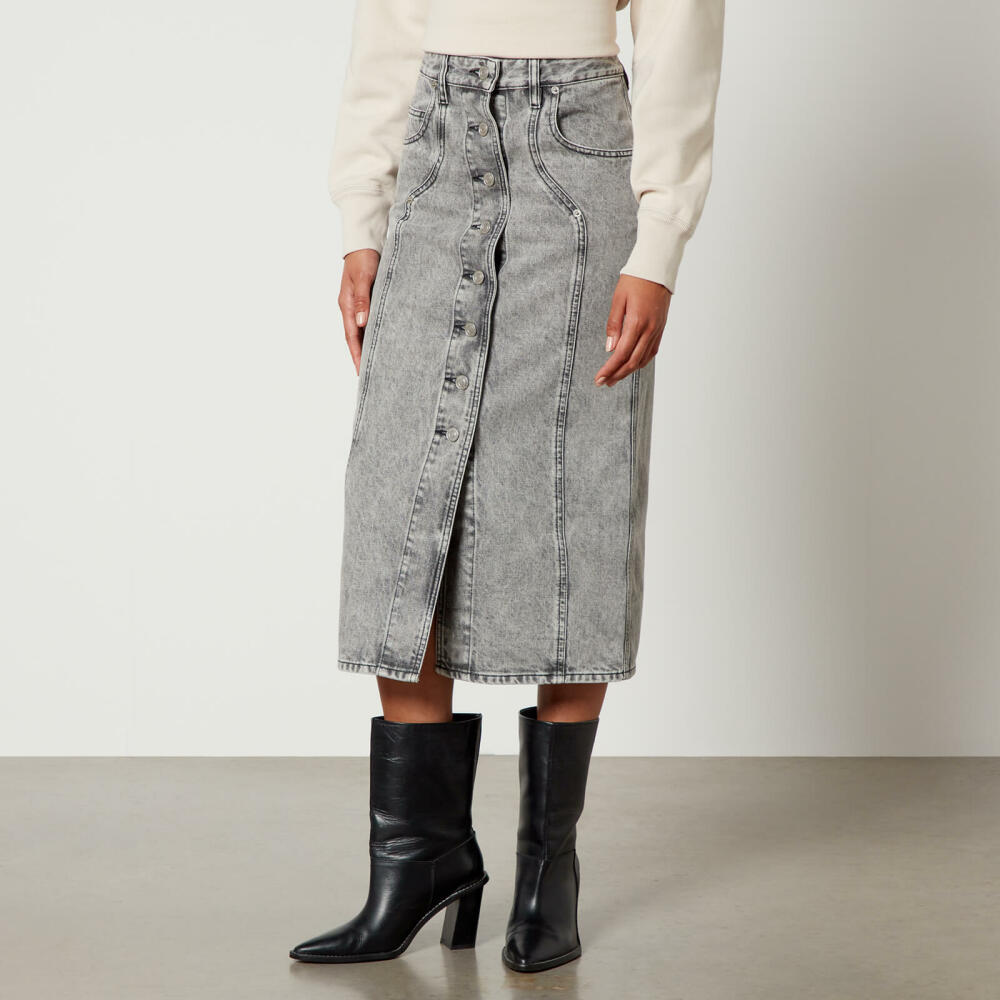 Marant Etoile Vandy Denim Midi Skirt Cover