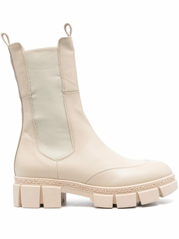 Karl Lagerfeld 50mm chunky Chelsea boots - Neutrals Cover