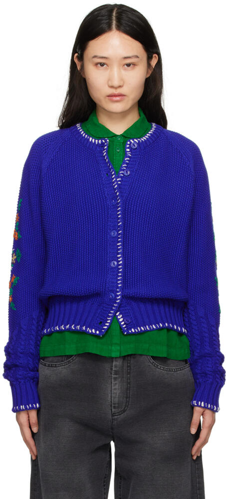 YMC Blue Lotus Cardigan Cover