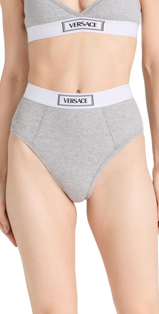 Versace Underwear Cotton Rib + Elastic Versace Canet 1E130-Grey melanges Cover