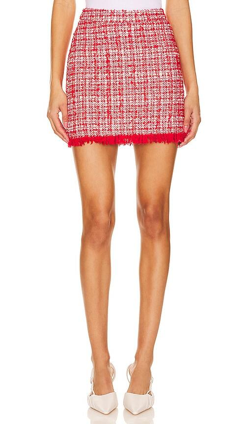 Generation Love Stormi Plaid Mini Skirt in Red Cover